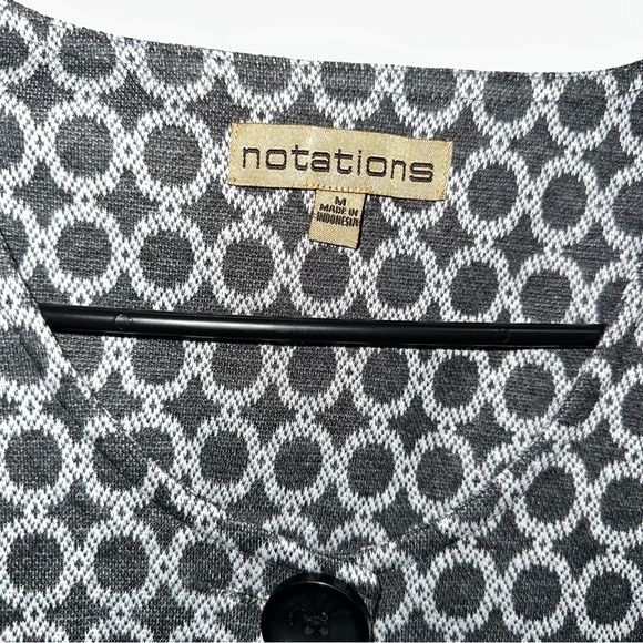 🌷5/$20 Notations Women’s Grey/White Coat - Picture 2 of 5